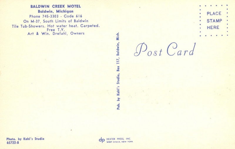 Baldwin Creek Lodge (Baldwin Creek Motel) - Postcard